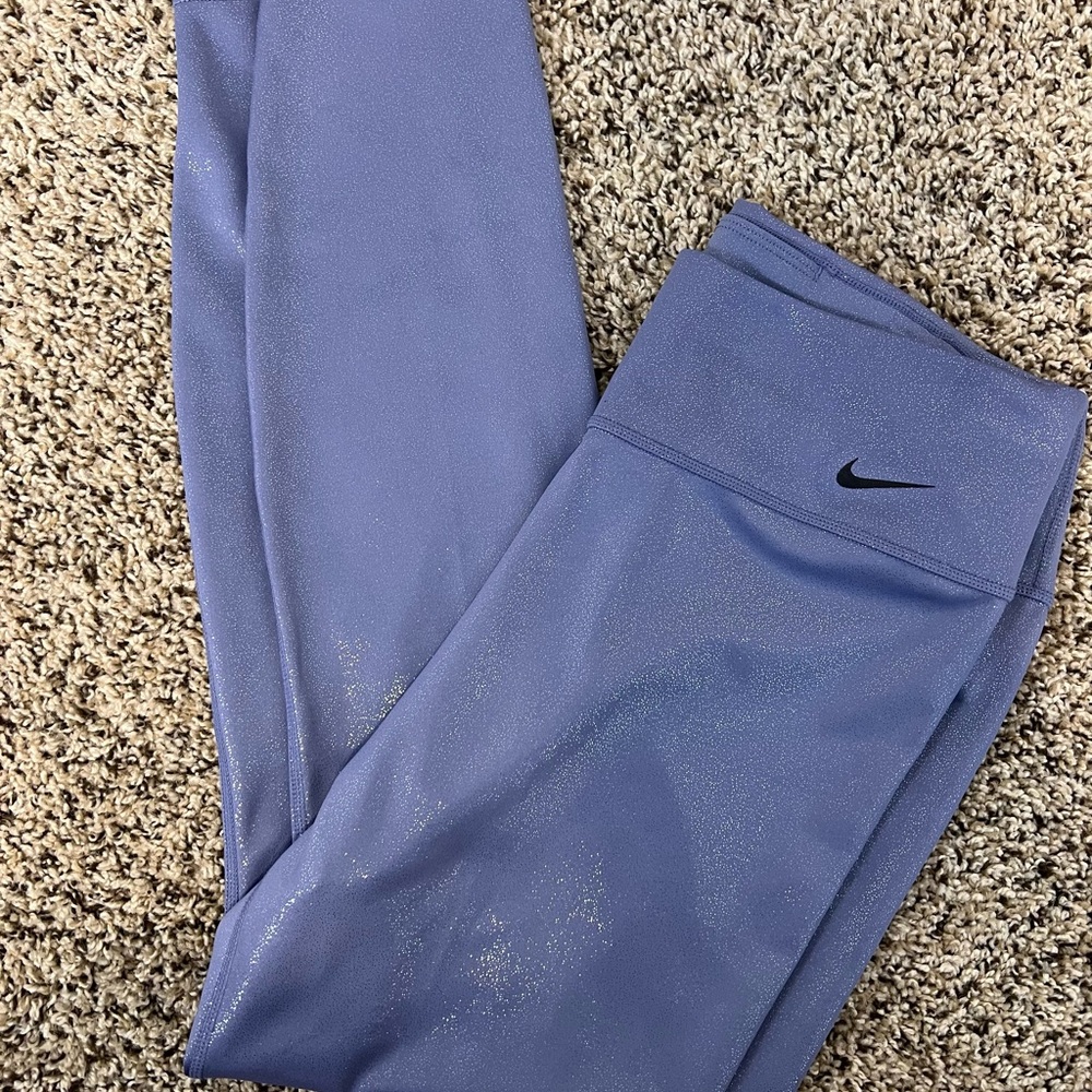 Nike Blue Sparkly Leggings